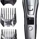 Panasonic Multi-Groomer Men’s Trimmer for Beard, Hair and Body, 39 Trim Length Settings with 3 Attachments, Corded/Cordless Operation – ER-GB80-S (Silver)