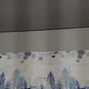 Christmas Table Runner 72 Inch Blue Snowflake Winter White Holiday Table Runners for Christmas Reindeer Elk Forest Dinner Runner Xmas Party Decorations