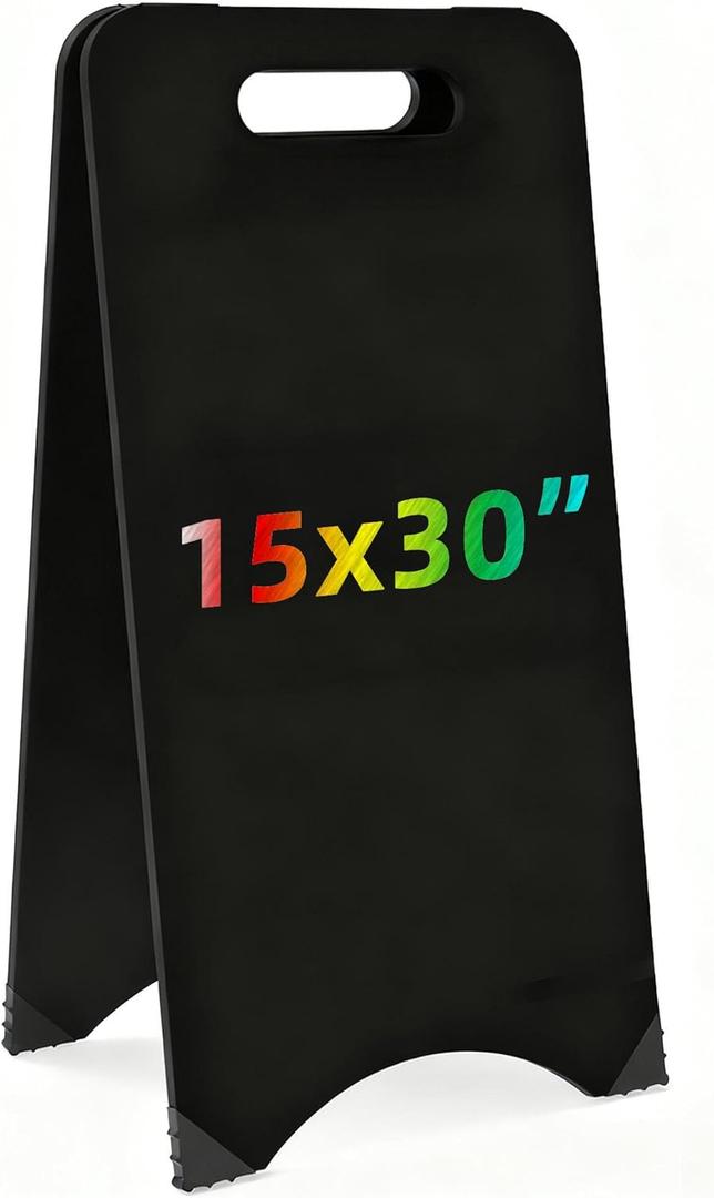 newnewshow A Frame Blackboard 15x30 Double-Sided Blackboard Sign Sandwich Menu Board for Shop, Office, Wedding