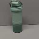 Momcozy 22oz Portable Breast Milk Cooler for Outdoor, Life Saver with 360 Total Cooling for 24 Hours, Larger Capacity Travel Breastmilk Chiller with 2pcs Baby Bottles for Breastmilk Storage, Green