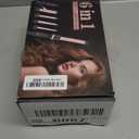 6 in 1 Hair Straightener and Curler, 3/4 to 1 1/2 inch Ceramic Barrel Wand Curling Iron Set, Auto Off, Dual Voltage Hair Styling Hot Tools