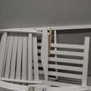 Shine Company Vermont Porch Rocker, High Back Wood Rocking Chair, White (1-Pack)