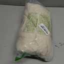 GLORY SEASON Textured Tablecloth Waterproof Spillproof Lace Trim Rectangle Jacquard Fabric Table Cloth, Kitchen Dinning Tabletop Decoration, Round Table Cover for Outdoor Use 60x102 Inch, Ivory White