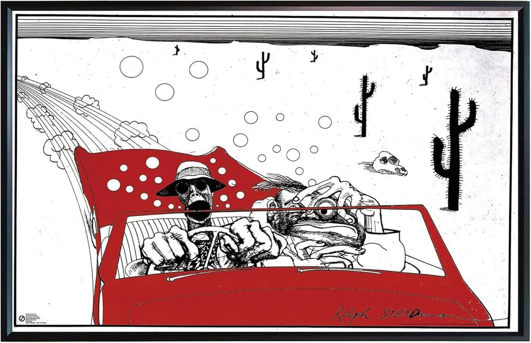 XIHOO Ralph Steadman Fear and Loathing Poster Frameless Gift 12 x 18 inch(30cm x 46cm)-S-203