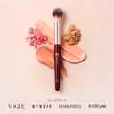BK BEAUTY 108 PRECISION POWDER MAKEUP BRUSH Pro-Designed Tapered Brush for Precise Under-Eye Setting, Crease-Free Finish, and Subtle Highlighting