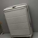 Samsonite Paralux Large Checked Luggage - Innovative Design - Quick Access Front Pocket - Dual Suspension Wheel Technology - TSA Lock - Expandable - Includes Removable Packing Cubes - Stone Grey