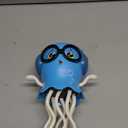 Kids Toy Dancing Jellyfish, Interactive Crawling Jellyfish Bump and Go Toy with Music & Lights, Sensory Tummy Time Toys for Toddlers 3-12 Years, Kids Birthday Chirstmas Gifts for Boys Grils (Blue)