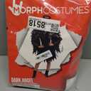 Morph Fallen Angel Costume For Girls With Black Wings, Dark Girl Angel Costume, Halloween Costumes For Girls (Large)