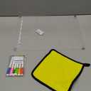 Acrylic Magnetic Dry Erase Calendar for Fridge Clear 37 * 27cm Vertical Monthly Whiteboard Planner Erasable Planning Board White 15" x 11" in / 6 Color Wet Erase Marker