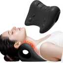 PROIRON Neck and Shoulder Relaxer, Neck Stretcher for Cervical Spine Alignment, TMJ Relief, Nerd Neck, Cervical Traction Device for Tension Headache, Curvature Assist, Pinched Nerve (Black)