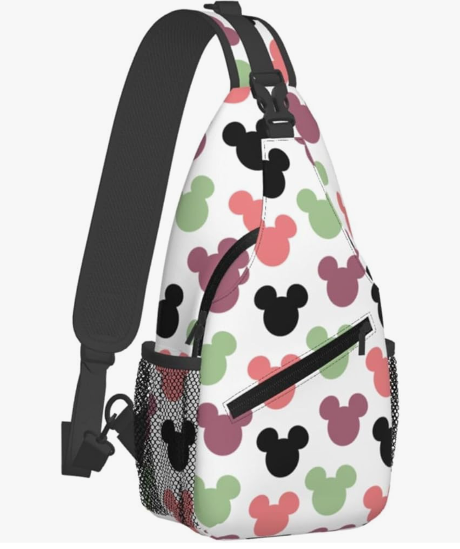 Women Sling Bag Unisex Crossbody Backpack Chest Bags Cartoon Print Sling Bags Shoulder Bag for Women Men Gym Sports Hiking Cycling Travel Casual Daypacks