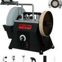 BUCKTOOL 10-Inch Variable Speed Wet Sharpening System, 1.2-Amp Two-Direction Water Cooled Wet Stone Grinder 90-160RPM, Wet Bench Grinder for Knife, Chisel, Knife, Axe, SCM8103