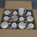 BTaT- White Coffee Mugs, Set of 12, 12oz, Coffee Mug Set