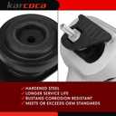 Nissan Altima 2.5L 2007-2017 Engine & Transmission Mount Set - Silver Rubber Mounts - A4353, A4339, A4350, A4340