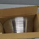 Idyllize 10 Pieces of 4 Inch Clear Thin Deep Plastic Plant Saucer Drip Tray for Pots (4'')