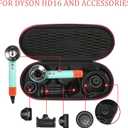 Travel Carrying Case for Dyson Supersonic Hair Dryer Compatible with Dyson HD16 HD15 HD08 HD07 HD03 HD01 Black
