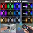 VOLISUN Solar Driveway Lights Dock Deck Lights with Remote 12 Pack,9 Colors in 1 Led IP67 Waterproof Outdoor Warning Step Lights for Driveway Sidewalk Pathway RGB