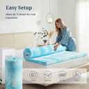 IULULU Twin Size Mattress Topper, 2 Inch Gel Memory Foam Topper, Light Comfort Upgrade, CertiPUR-US Certified