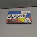 alchilalart Acrylic Paint Markers, 24 Color Fine Tip Permanent Acrylic Paint Pens For Rock Painting, Canvas, Wood, Glass, Ceramic, Fabric, Plastic, Egg, Scrapbook, Art Painting Supplies Kit