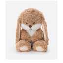 ZEIO Grumpy Bunny Stuffed Animal, 16.9" Plush Rabbit Stuffed Animals with Floppy Ears, Cuddly Soft Plush Toys Huggable, Perfect for a Gift（Dark Brown