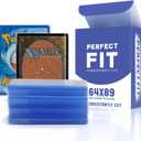 400 Pcs Ultra Clear Perfect Fit Sleeves for MTG, Perfect Inner Sleeves for Double Sleeving 64x89mm