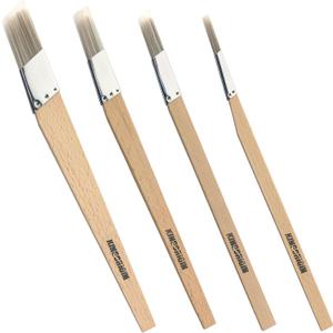 Trim Paint Brushes Set of 4-0.25", 0.5", 0.7", 1" Slant Lining Fitch Paint Brushes for Detail, Small Cutting in Brushes for Trim, Edges and Crafts