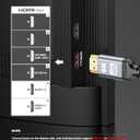 2 x 8K 10K 4K HDMI Cable 48Gbps 3.3FT/1M, Certified Ultra High Speed HDMI Cable Braided Cord-4K@120Hz 8K@60Hz, DTS:X, HDCP 2.2 & 2.3, HDR 10 Compatible with Roku TV/PS5/HDTV/Blu-ray