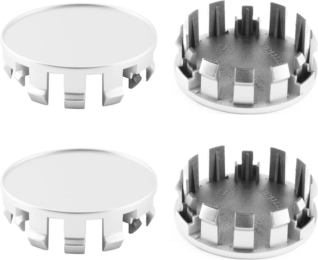 4Pcs 70mm(2.76inch) Wheel Center Caps for Nissan Armada/Frontier/Xterra/Titan/Pathfinder Wheel Rim Replacement 40342-EA210 Hub Cap, (Silver Out 70mm, Inner 65mm) (70mm Outer, 65mm Inner, Silver)