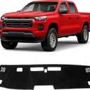 KUST Black Dash Cover for 2023-2025 2026 Chevy Chevrolet Colorado/GMC Canyon Non-Slip Dashboard Cover Polyester Interior Accessories for Colorado/Canyon Custom Fit Dash Mat Sunshade No Glare