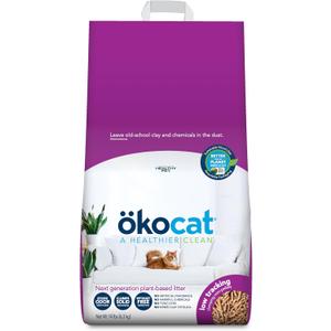 kocat Less Mess Low Tracking Wood Clumping Cat Litter Mini- Pellets, Unscented, 14 pounds - Natural Ingredients, Stops Odor, Clumps Solid, 99% Dust Free, Great for Long-Hair Breeds