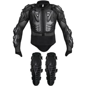 Adult Motorcycle Protective Jacket and Knee Pads, Motorcycle Accessories, Back Spine Chest Protector, Full Body Chest Armor for Motocross Dirt Bike Gear (X-Large, Black) Adult Motorcycle Protective Jacket and Knee Pads, Motorcycle Accessories, Back Spine Chest Protector, Full Body Chest Armor for Motocross Dirt Bike Gear (X-Large, Black)