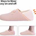 WateLves Womens & Mens Lightweight Cozy Faux Furry House Slippers - Rubber Sole Slip On Sock Shoes - Foldable Travel Slippers - Indoor & Outdoor (M)