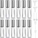 9 ML Empty Perfume Bottles, 12 Pcs Mini Glass Refillable Perfume Atomizer, Leak-proof Fragrance Bottles with Fine Mist Sprayer, Portable Perfume Bottle, Perfume Atomizer for Men and Women
