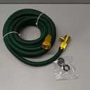 Garden Hose 25 ft NON-EXPANDABLE Water Hose, Flexible & Lightweight Kink Resistant Hybrid Hose, Leak-Proof Heavy Duty, Super Durable Fabric with 3/4" Solid Brass Connectors