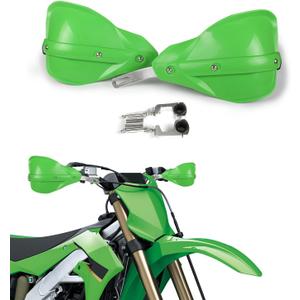 AnXin Dirt Bike Handguards Hand Guards Motorcycle 7/8" 22mm and 11/8" 28mm Handlebars Universal for KLX 140 KLX300 KX250F KX450F KLX300R KLX300SM KX250 KX450 KLX230 KDX200 KFX400 ATV Motocross Green