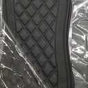 YIERTAI Seat Covers Compatible with Toyota Tundra for 2008-2025 2026 Crewmax Double Cab SR5 Limited Platinum TRD Pro Truck Waterproof Leather Seat Covers(2 PCS Front only/Black)