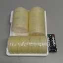 H-BLOSSOM Flickering Flameless Candles Ivory Real Wax Pillar with Embedded String Lights LED Candles Battery Operated with Cycling 5H Timer Set of 3 (3" x 4"/5"/6") (Ivory)