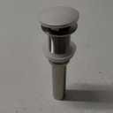 Bathroom Lavatory Vanity Vessel Sink Drain, Pop Up Drain Stopper Without Overflow, Black (Big Popup Cap)