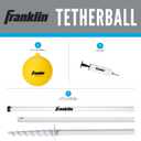 Franklin Sports Tetherball - Tetherball Ball, Rope and Pole Set - Portable Steel Tetherball Set with Easy Assembly - Classic Outdoor Game