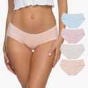 Wealurre Cotton Bikini Women's Breathable Panties Seamless Comfort Underwear S