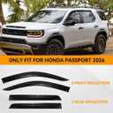 Rain Guards Fit for 2026 Honda Passport, 4PCS