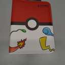 Card Binder 4-Pocket, 440 Pockets Card Album Holder with 55 Sleeves Red