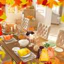 SATINIOR 36 Pcs Friendsgiving Satin Gift Bags Happy Friendsgiving Party Favors Thanksgiving Goodie Treat Candy Gift Bags with Drawstring for Thanksgiving Fall Friends Party Supplies, 5.1 x 7.1 Inch