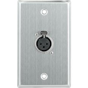 Saga Elite XLR-F1 Single-Gang Wall Plate with Female XLR Connector