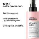 L'Oral Professionnel Paris Vitamino Color 10-in-1 Multi-Benefit Leave-In Spray - Heat Protectant & Detangler For Frizz Control & Boosting Shine, For Color-Treated & All Hair Types