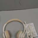 Wireless Headset with AI Noise Cancelling Microphone Bluetooth Headset - Bluetooth V5.2 Headphones with USB Dongle & Mic Mute for Computer/Laptop/PC/iPhone/Android/Cell Phones (White)