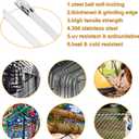 100PCS Metal Cable Zip Ties Heavy Duty 24 Inch Long Stainless Steel ZipTies 270LBS Tensile Strength Steel Wire Ties Multi-Purpose Self-Locking Metal Wrap Ties for Indoor and Outdoor