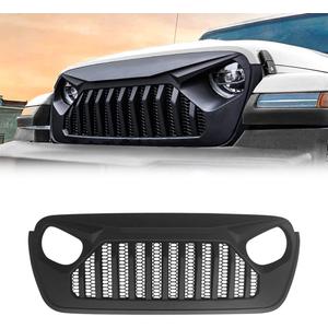 Front Vader Grille Compatible with 2018-2025 Jeep Wrangler JL & 2020-2025 Gladiator JT, w/o TrailCam (Matte Black) Front Vader Grille Compatible with 2018-2025 Jeep Wrangler JL & 2020-2025 Gladiator JT, w/o TrailCam (Matte Black)