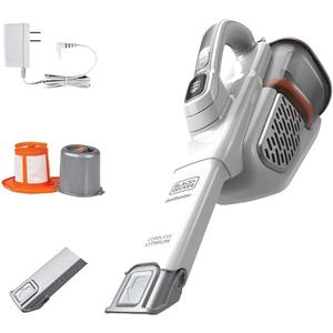BLACK+DECKER Dustbuster Handheld Vacuum, Cordless, AdvancedClean+, White (HHVK320J10)