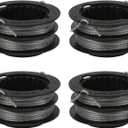 SB00L00 String Trimmer Replacement Spool 17ft .080" Compatible with Greenworks ST60V ST60V-T0 80V ST80L200 Front Mount String Trimmer Refills Dual Line 2901619 2906302 (4 Pack)